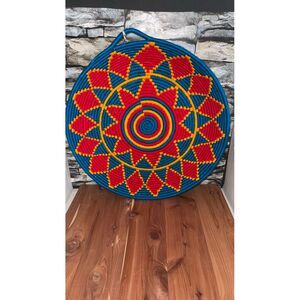NEW Moroccan‎ Boho Coil Bowl Tribal Basket Tray Plate Wall Home Decor